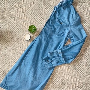 long sleeve denim dress
